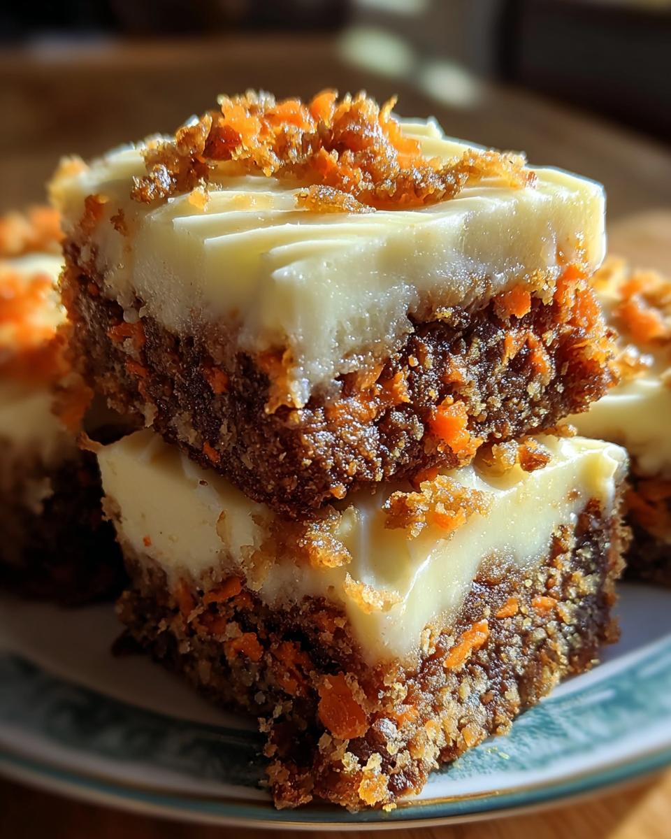 Carrot Cake Cream Cheese Bars - detail 1
