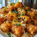 Cheddar Ranch Chicken Tater Tot Bake