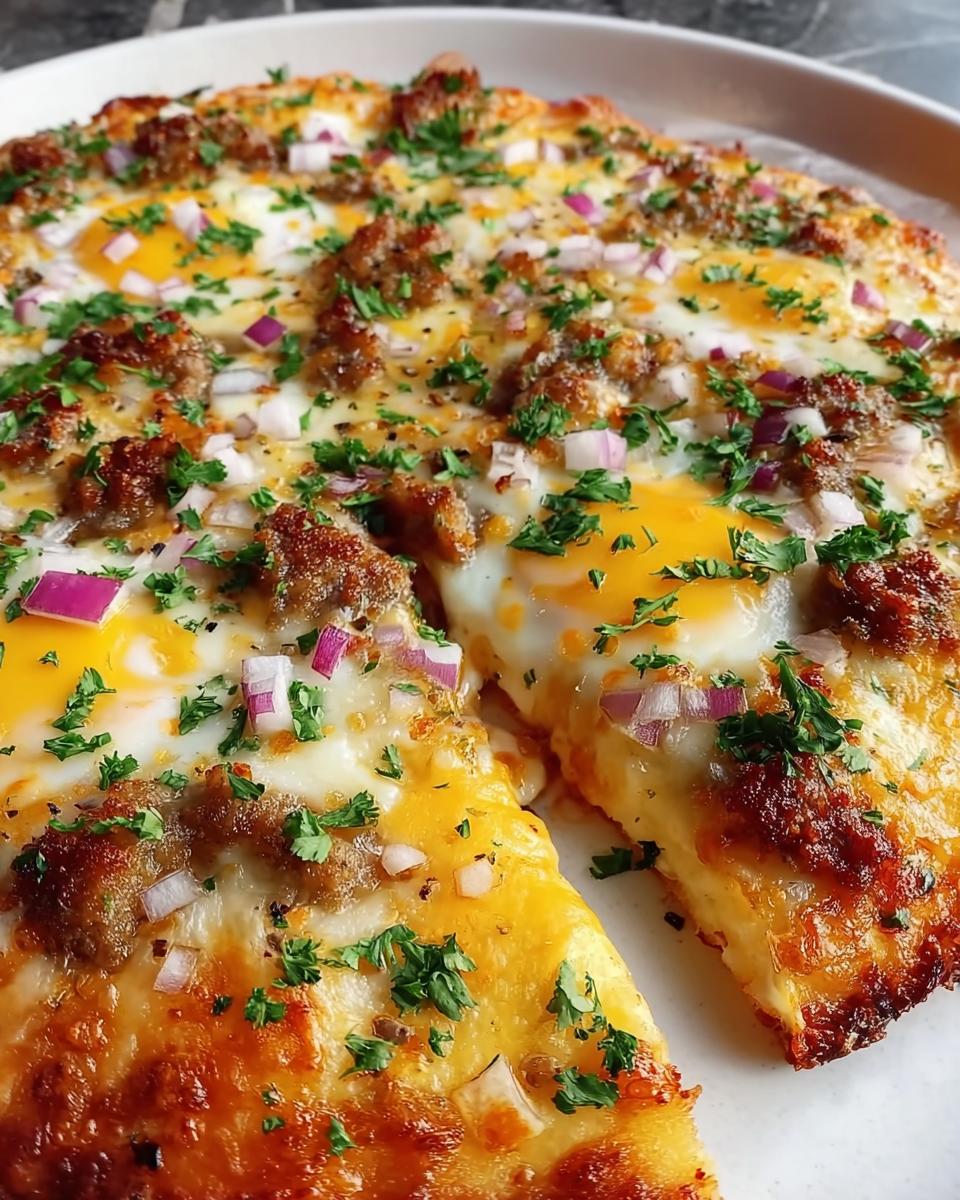 Cheese Crust Breakfast Pizza - detail 1
