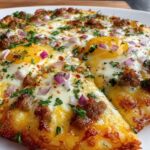 Cheese Crust Breakfast Pizza