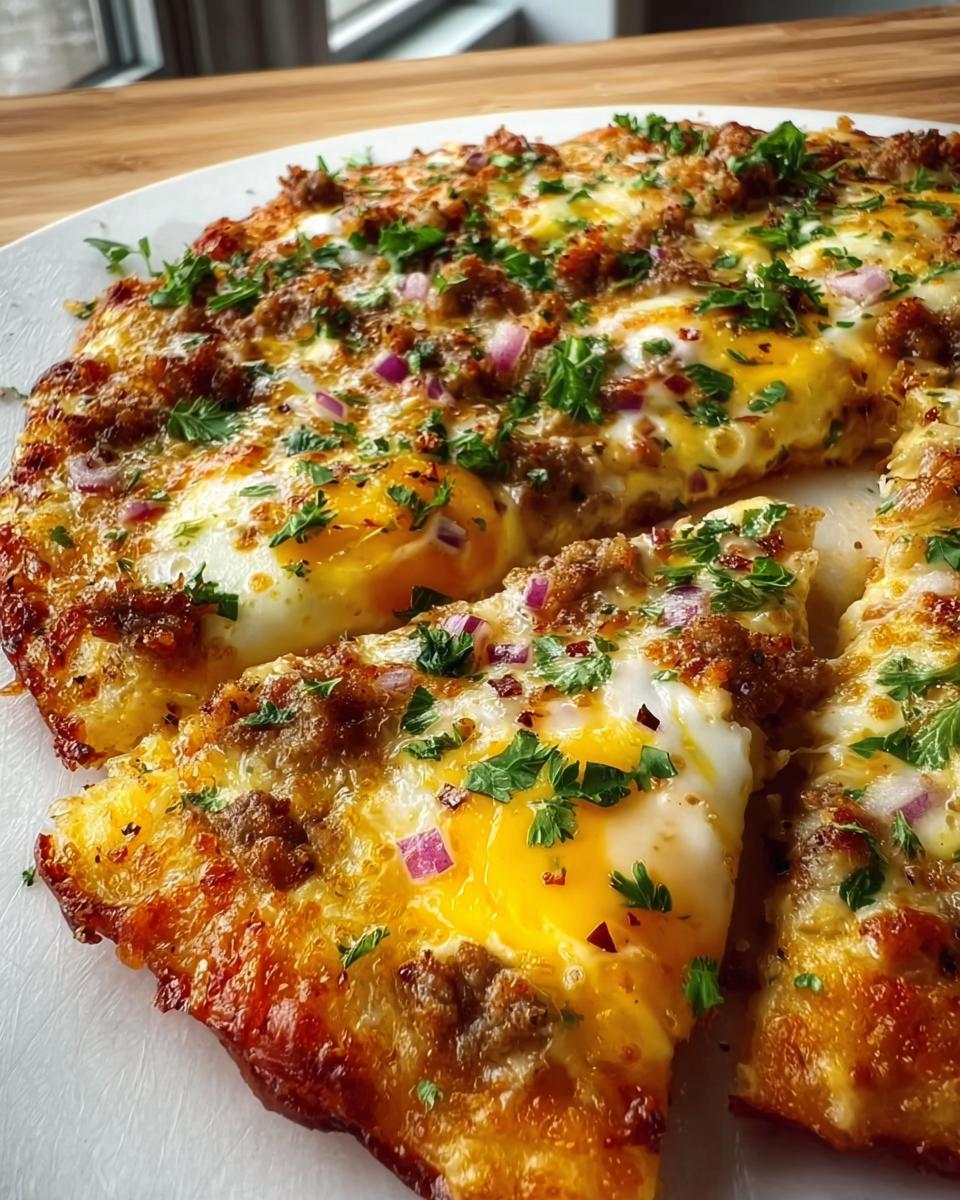 Cheese Crust Breakfast Pizza - detail 2