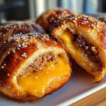 Cheeseburger Pretzel Bombs