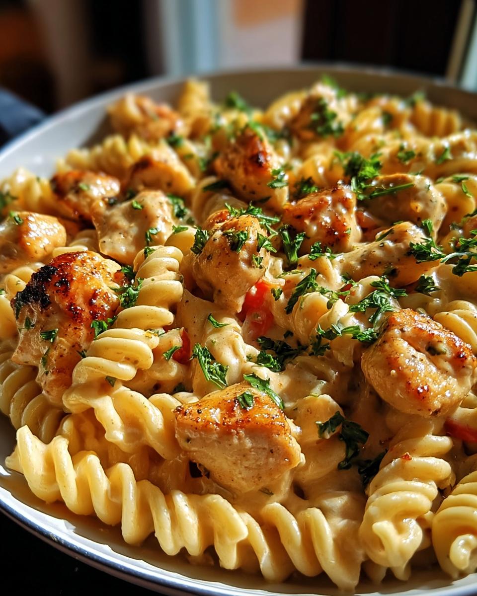 Cheesy Cajun Garlic Chicken Rotini Skillet - detail 1
