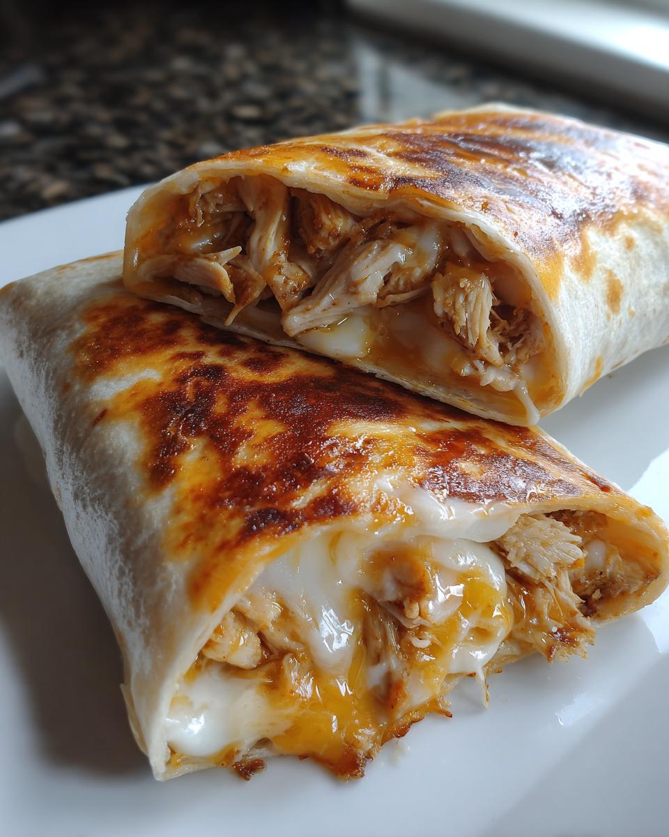 Cheesy Garlic Chicken Wraps - detail 1