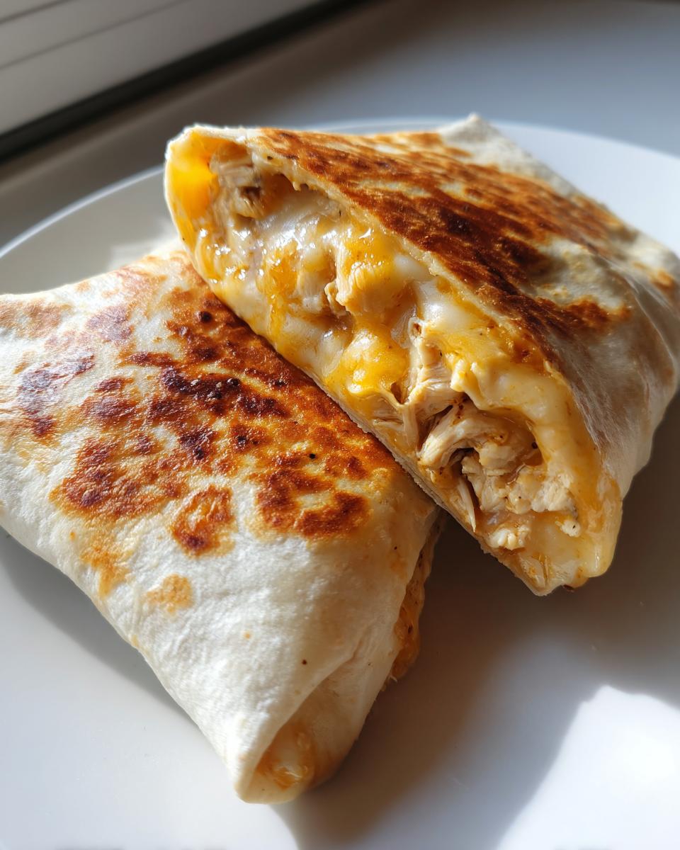 Cheesy Garlic Chicken Wraps - detail 2