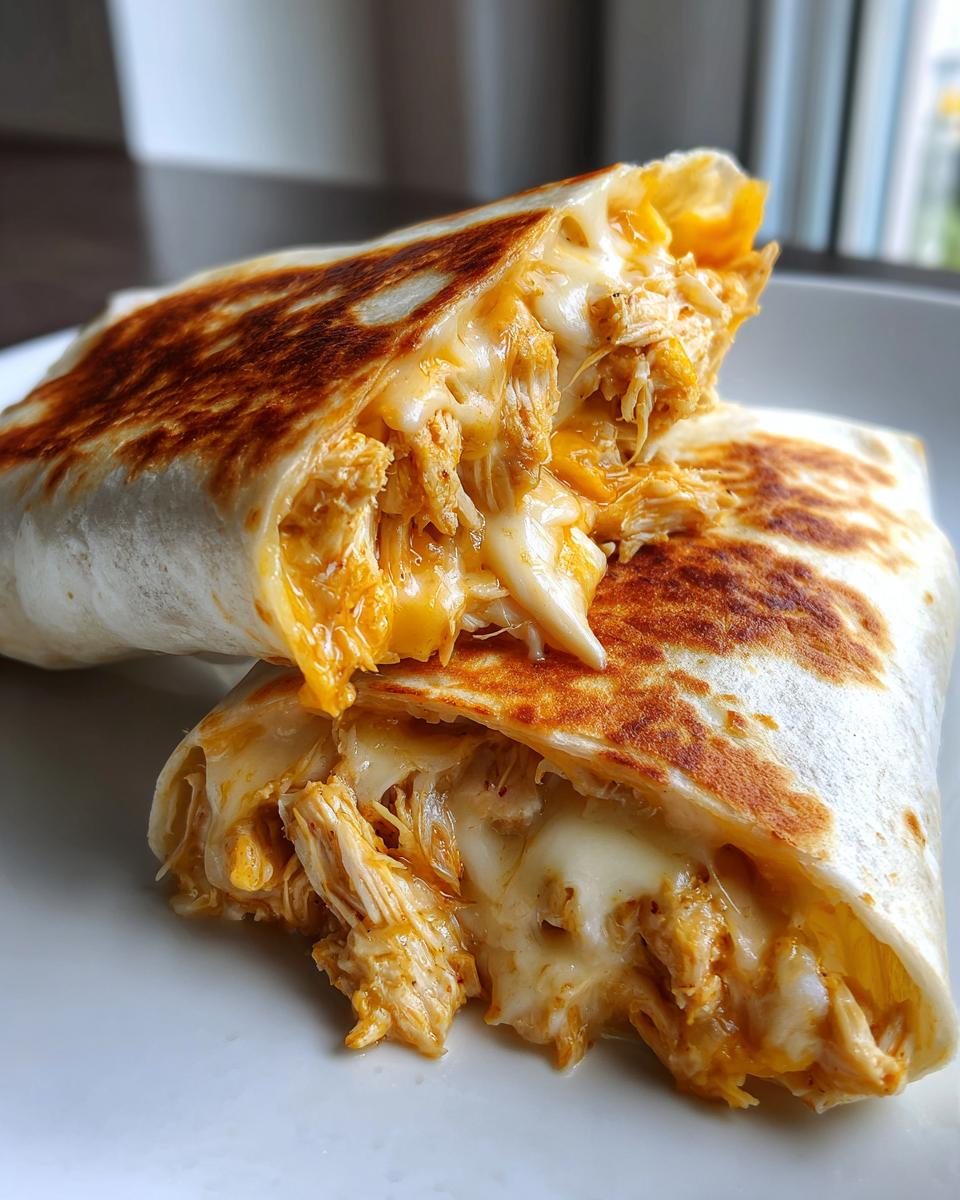 Cheesy Garlic Chicken Wraps - detail 3