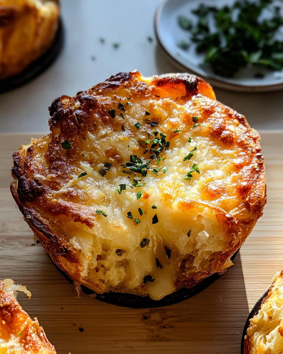 Cheesy Garlic Cruffin - detail 1