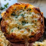 Cheesy Garlic Cruffin