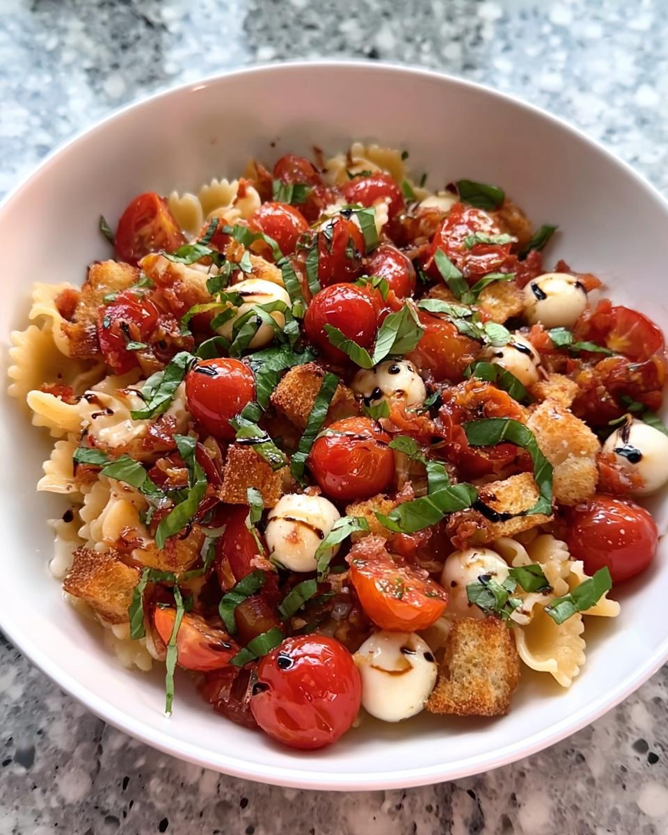 Cherry Tomato Bruschetta Pasta Salad - detail 1