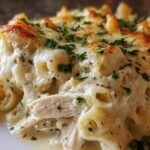 Chicken Alfredo Bake
