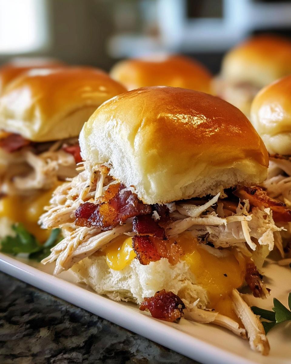 Chicken Bacon Ranch Sliders - detail 1