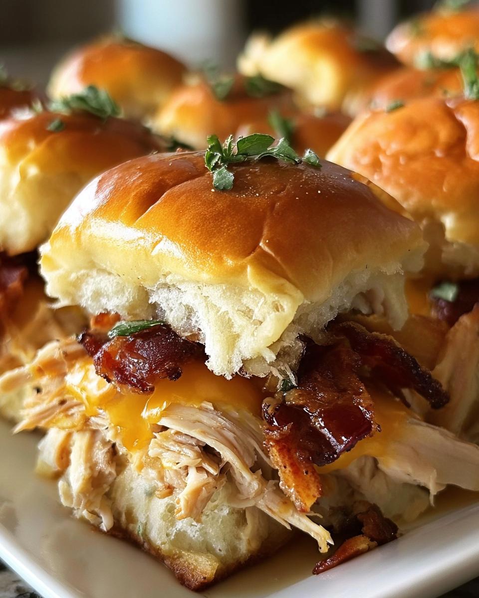 Chicken Bacon Ranch Sliders - detail 2