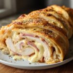 Chicken Cordon Bleu Stromboli