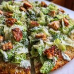Chicken Crust Caesar Salad Pizza