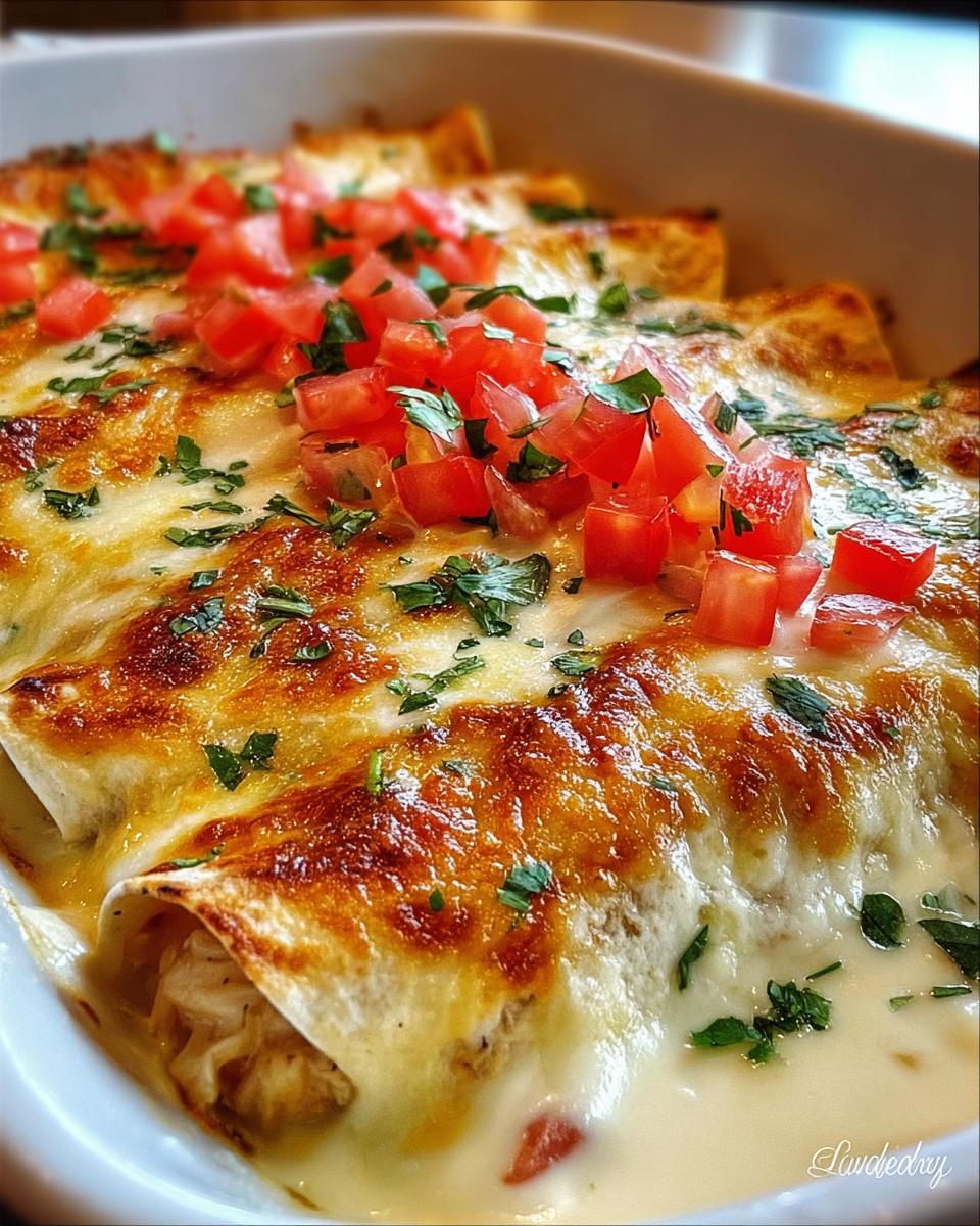 Chicken Enchiladas with Sour Cream White Sauce - detail 1