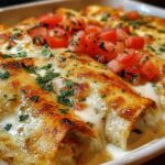 Chicken Enchiladas with Sour Cream White Sauce