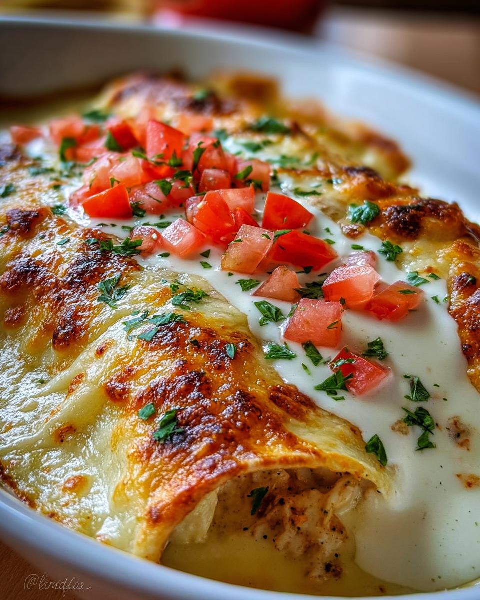 Chicken Enchiladas with Sour Cream White Sauce - detail 3