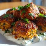 Chicken Kofta with Garlic Yogurt Sauce