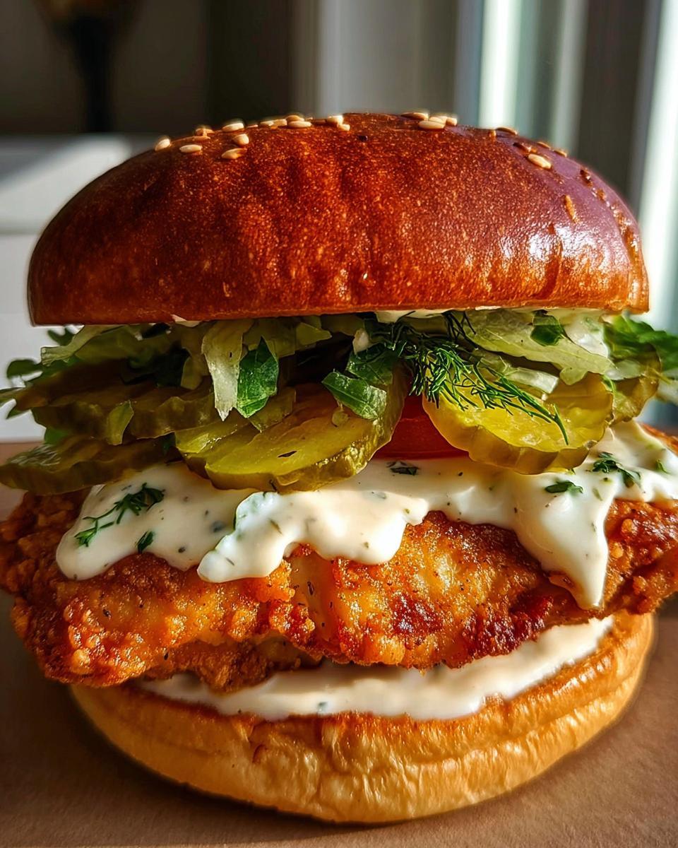 Chicken Sandwich with Creamy Homemade Sauce - detail 1