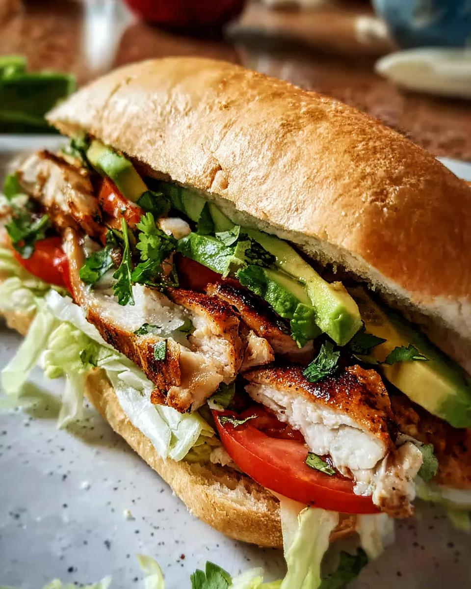 Chicken Torta Sandwich - detail 1
