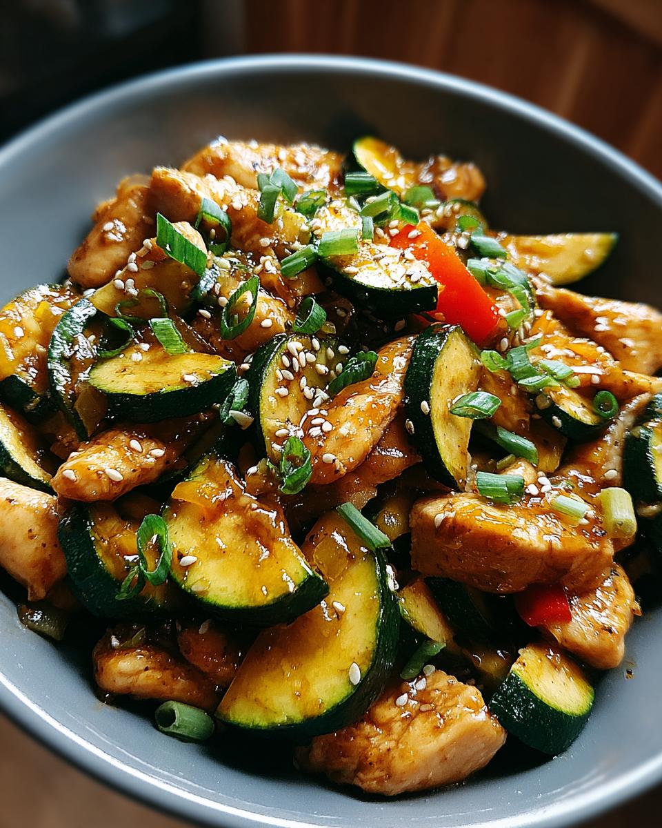 Chicken Zucchini Stir Fry - detail 1