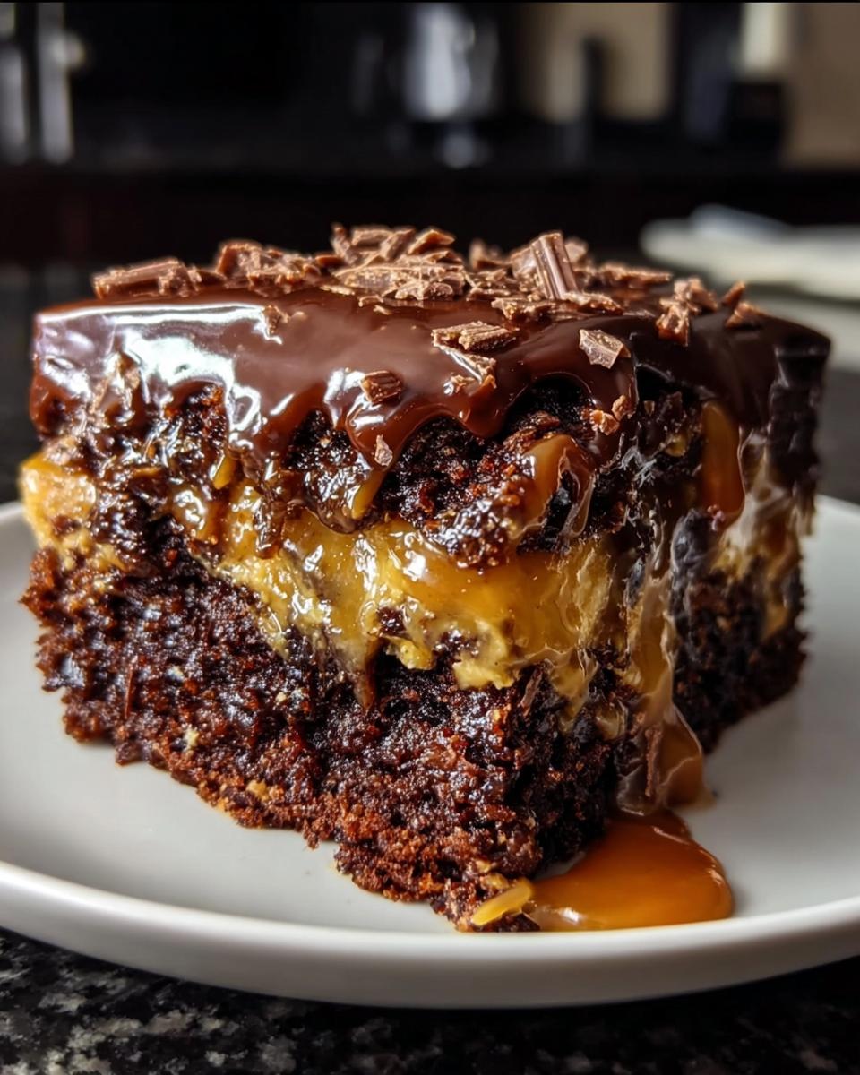 Chocolate Caramel Dump Cake - detail 1