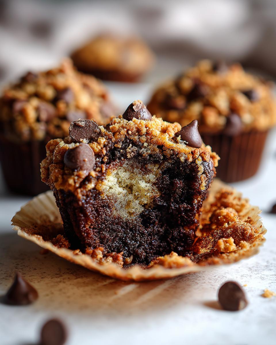 Chocolate Coffee Toffee Crunch Muffins - detail 1