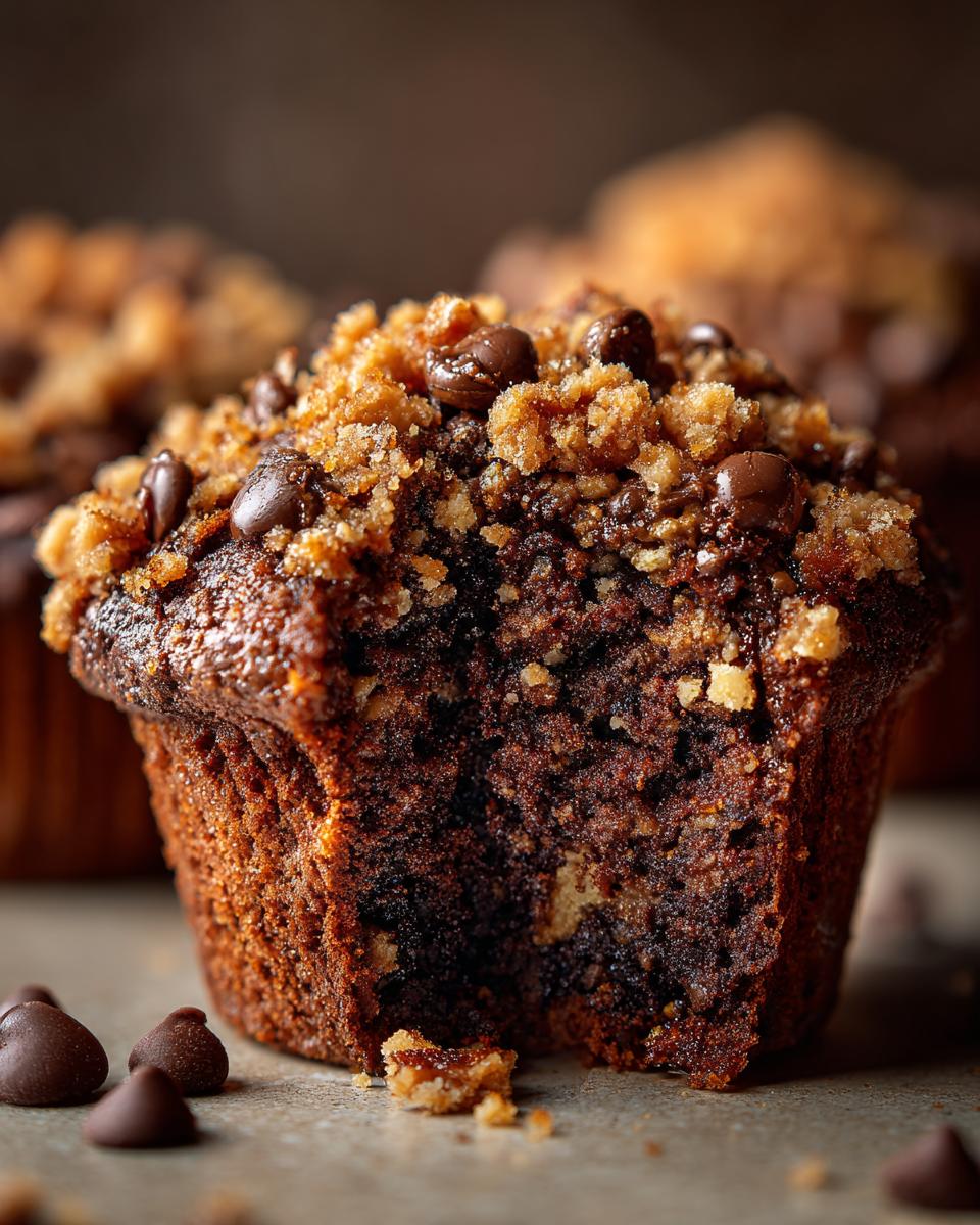 Chocolate Coffee Toffee Crunch Muffins - detail 2