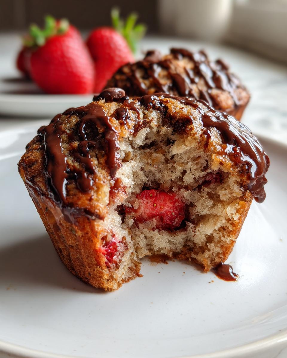 Chocolate Covered Strawberry Muffins - detail 1