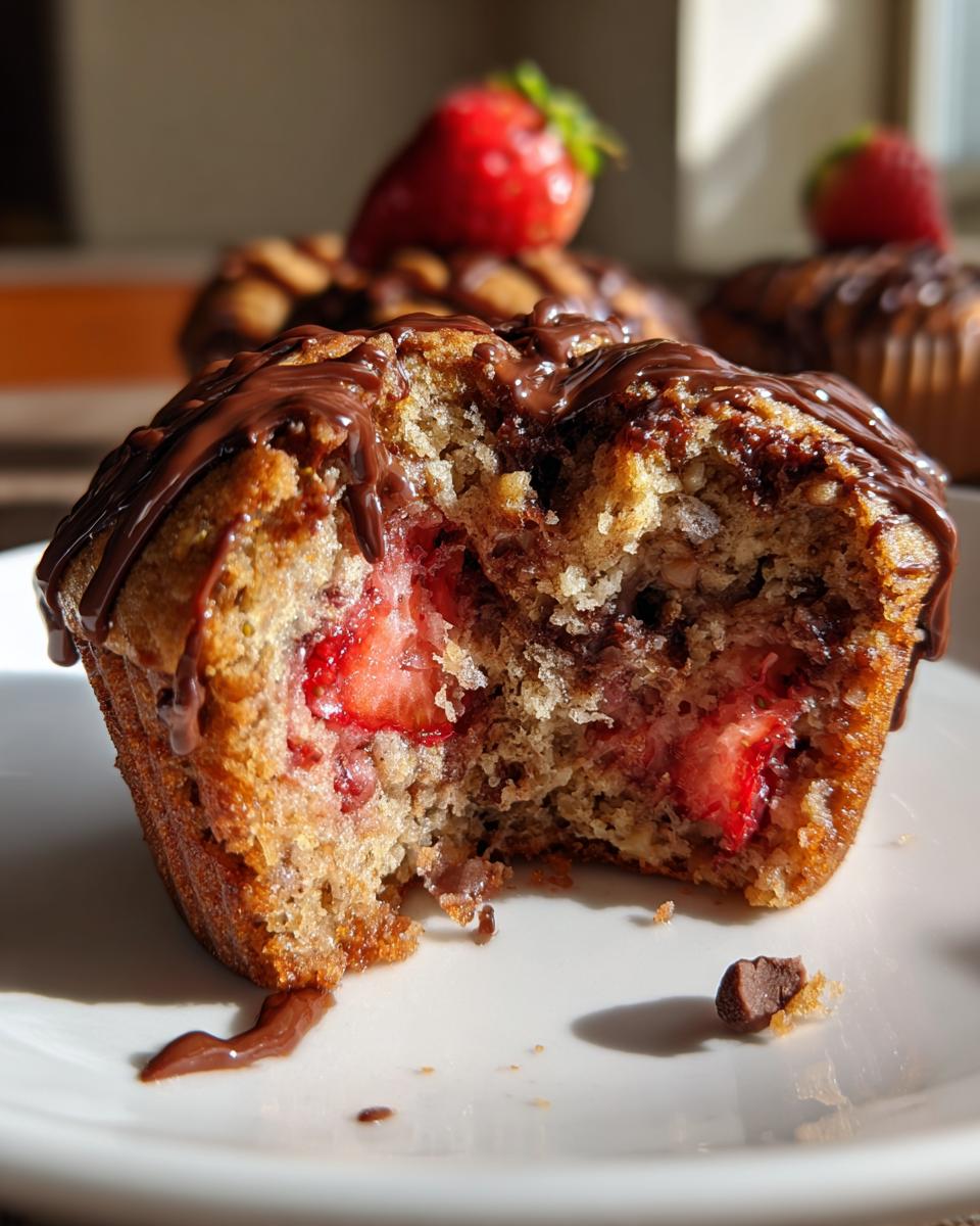 Chocolate Covered Strawberry Muffins - detail 3
