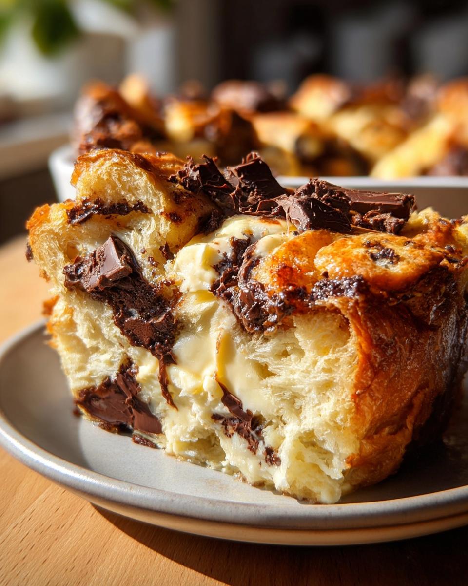 Chocolate & Cream Cheese Bread Pudding - detail 1