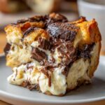 Chocolate & Cream Cheese Bread Pudding