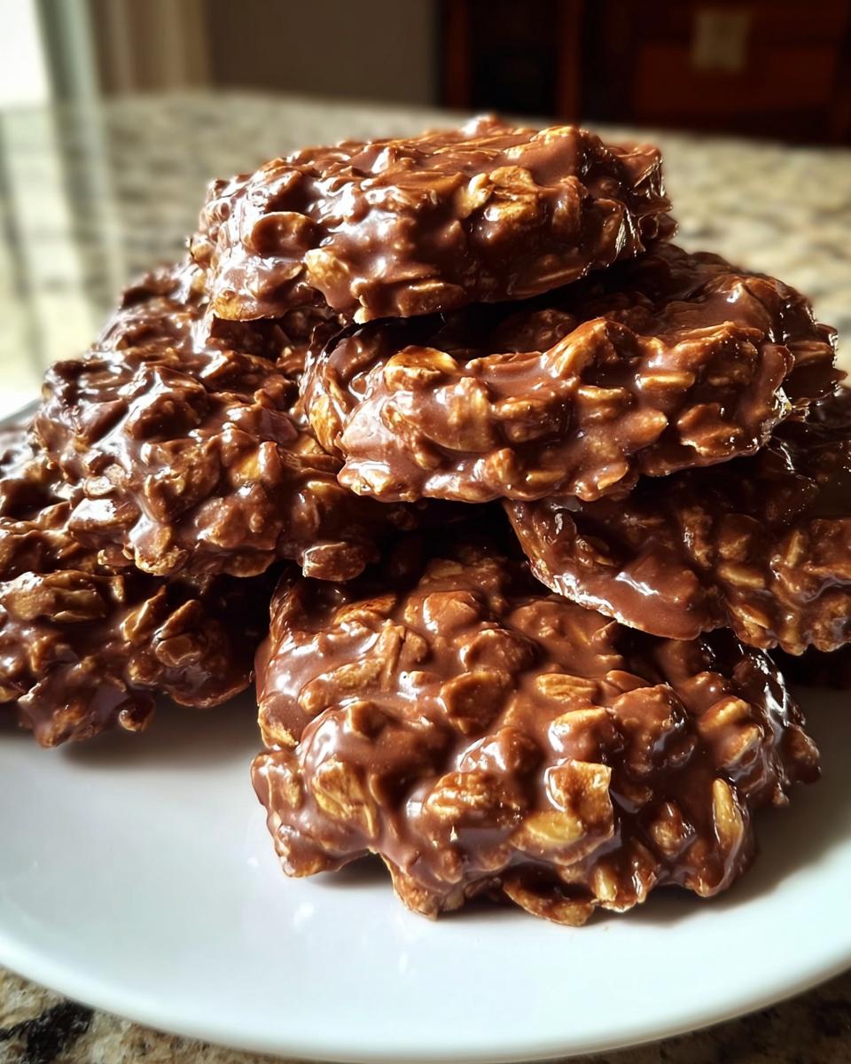 Chocolate Oatmeal No Bake Cookies - detail 1