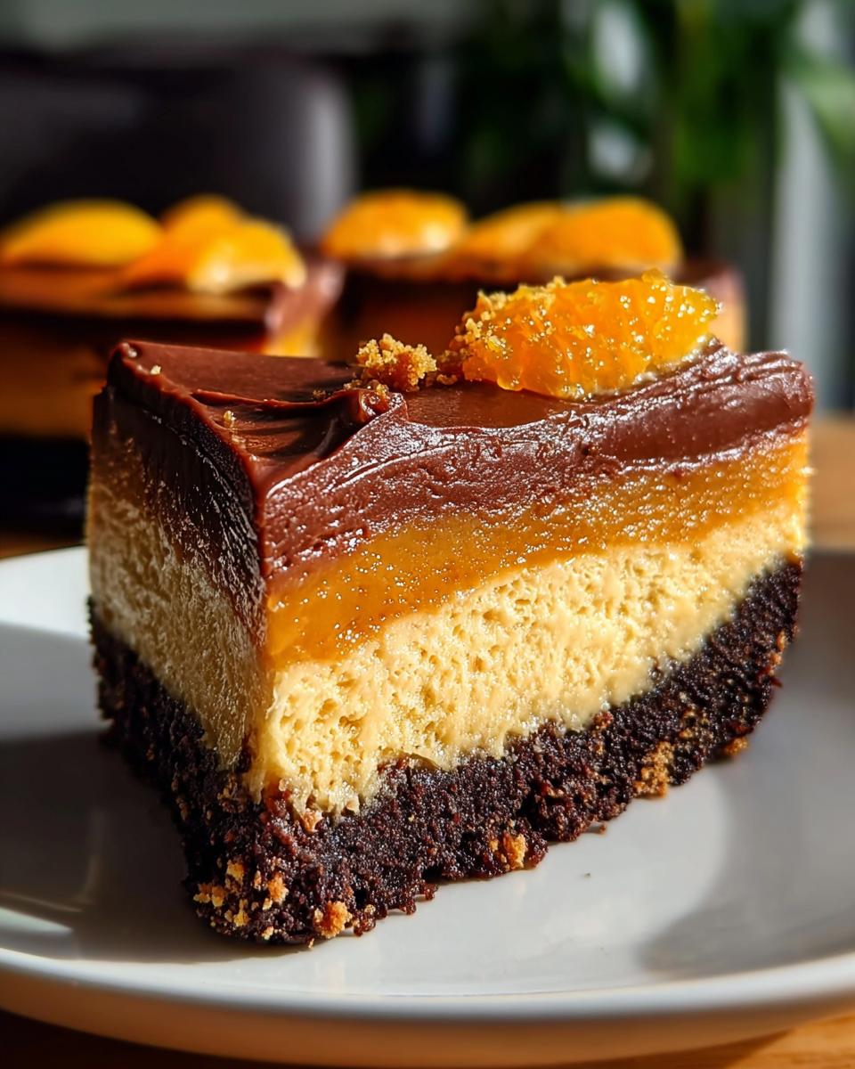 Chocolate Orange Cheesecake - detail 1