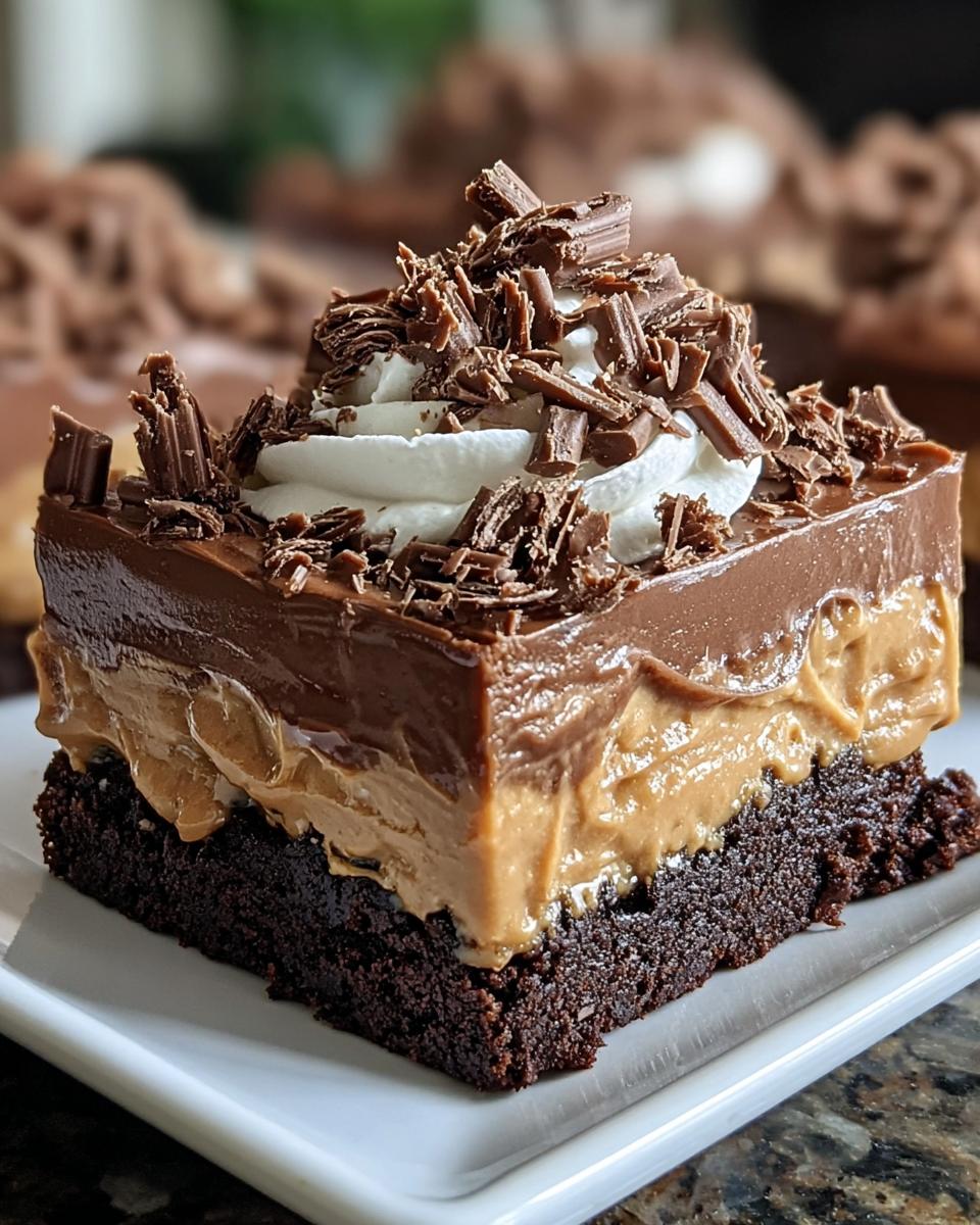 Chocolate Peanut Butter Dream Bars - detail 1