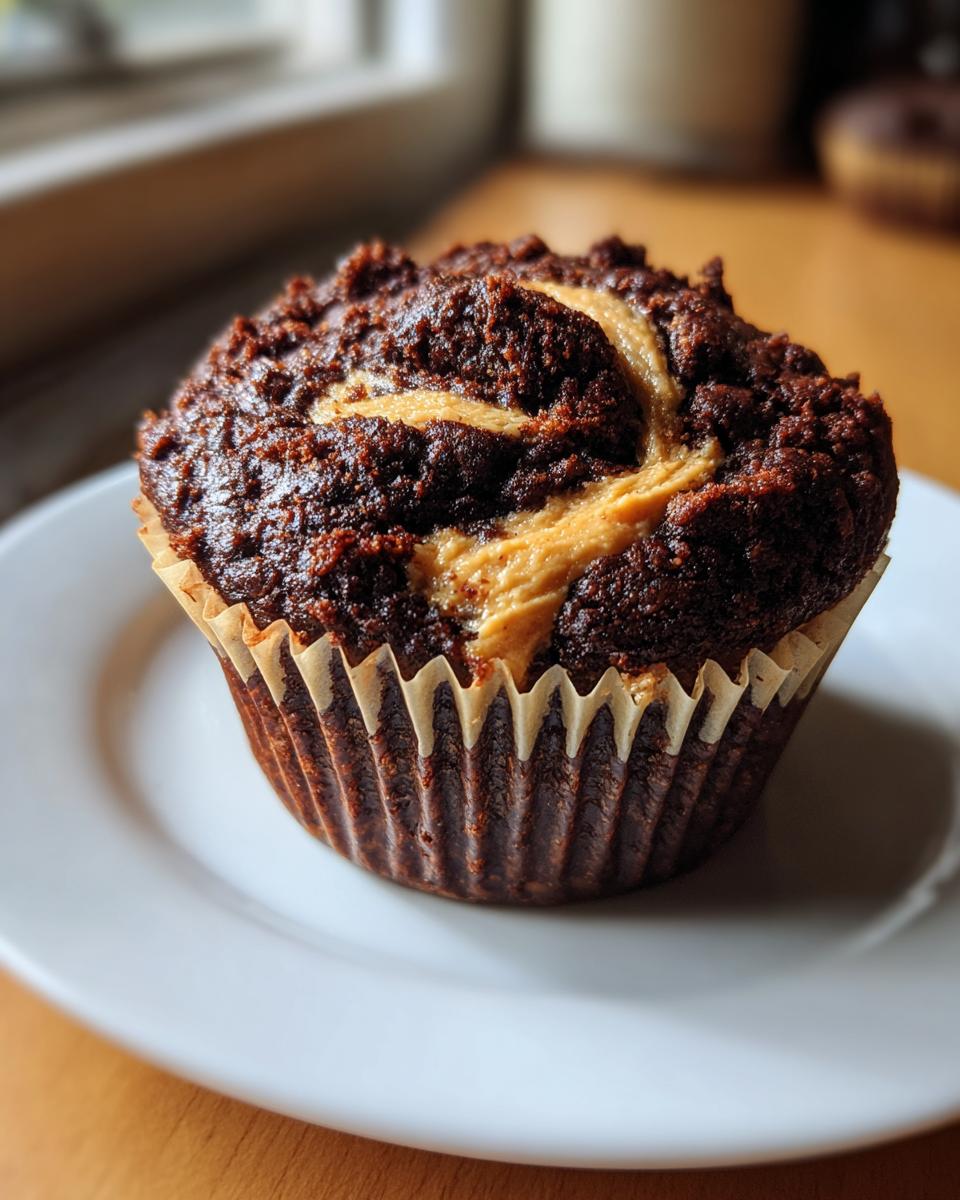 Chocolate Peanut Butter Muffins - detail 1