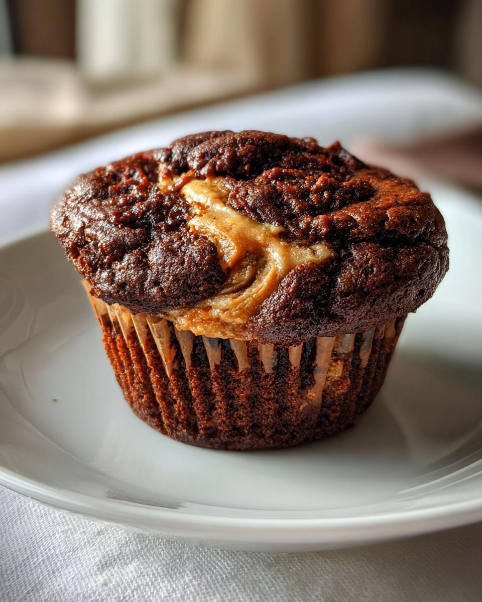 Chocolate Peanut Butter Muffins - detail 3