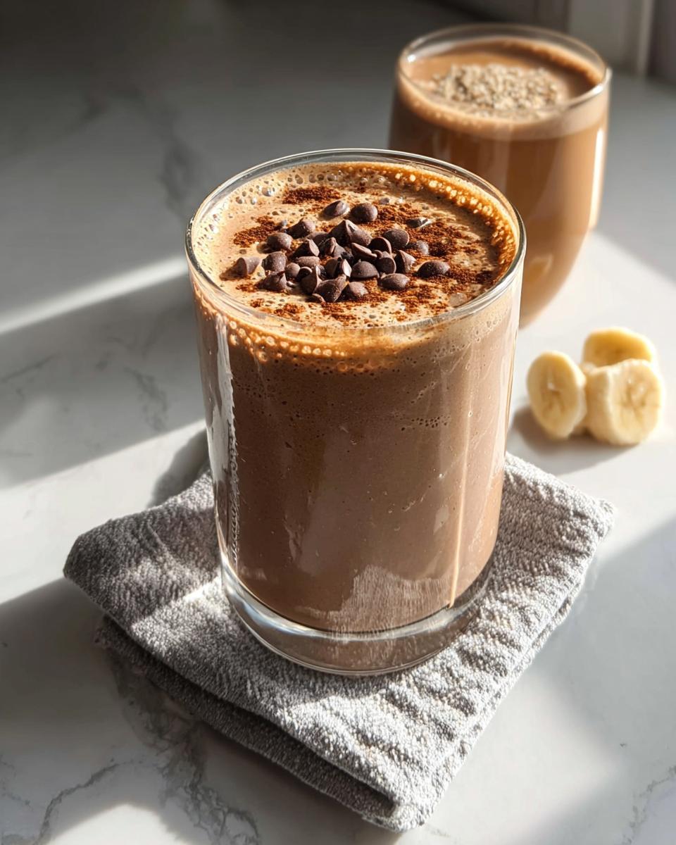 Chocolate Peanut Butter Protein Smoothie - detail 2