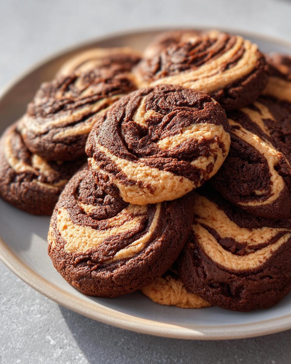 Chocolate Peanut Butter Swirl Cookies - detail 2