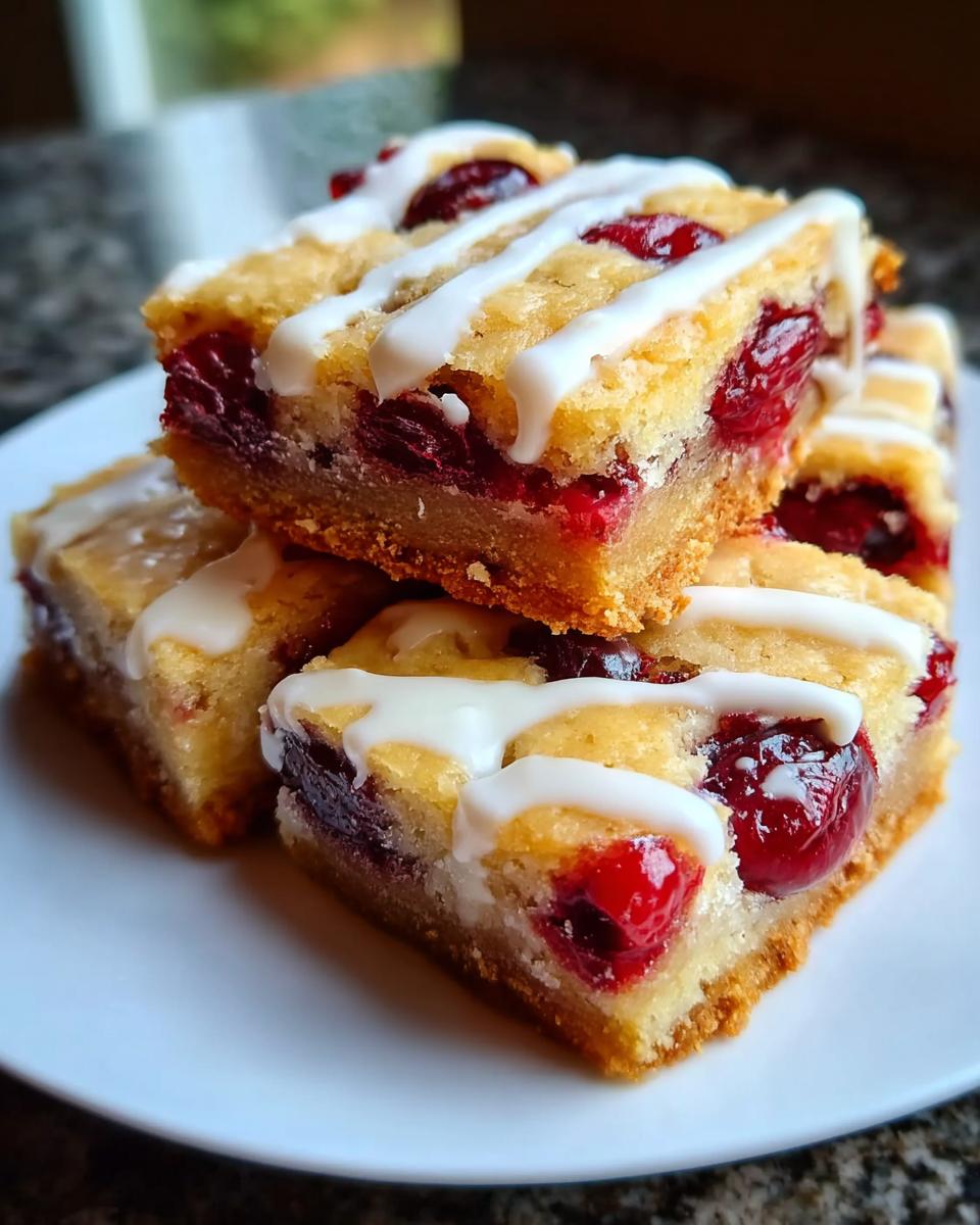 Christmas Cherry Bars - detail 2