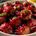 Christmas Cranberry Meatballs