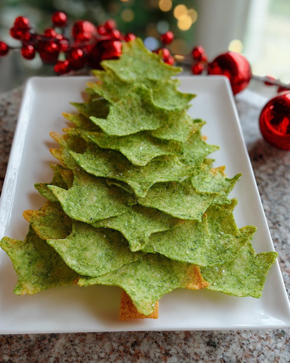 Christmas Tree Tortilla Chips - detail 1
