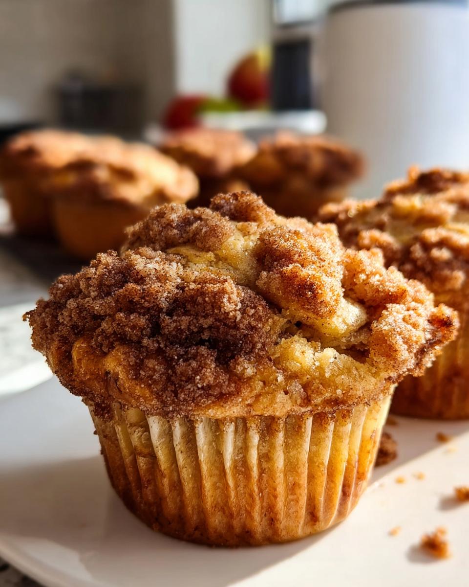 Cinnamon Apple Crumble Muffins - detail 1