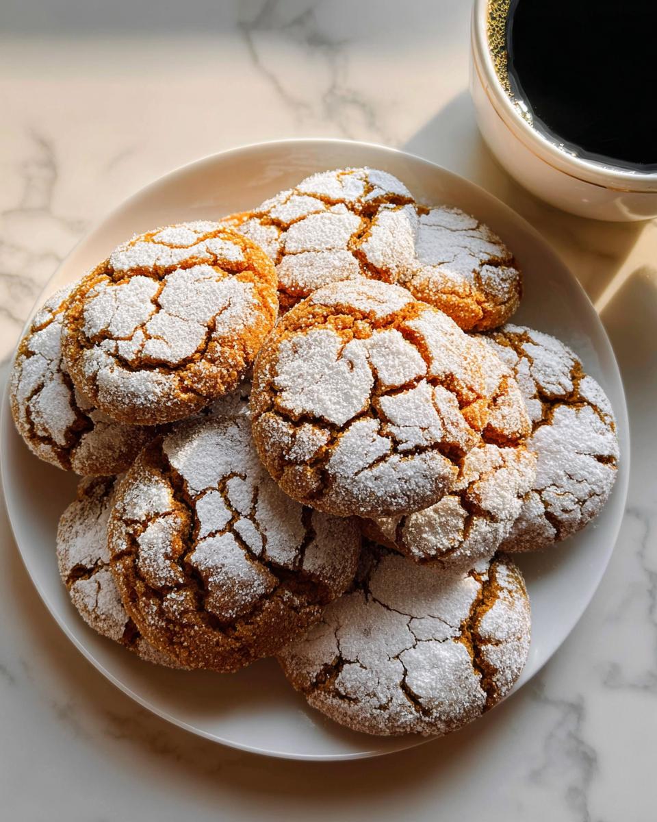Cinnamon Coffee Crinkles - detail 1
