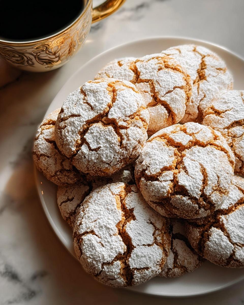 Cinnamon Coffee Crinkles - detail 2