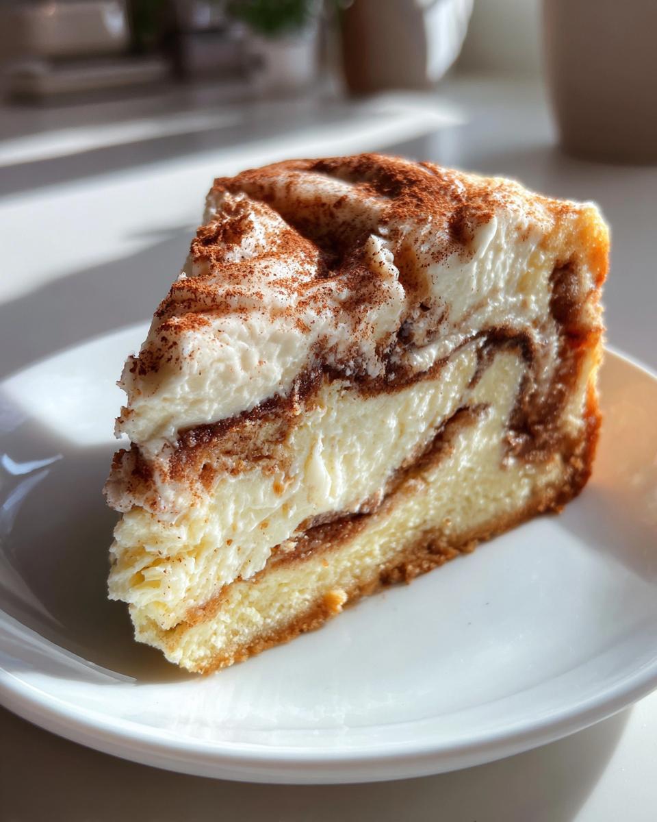 Cinnamon Roll Cheesecake - detail 1