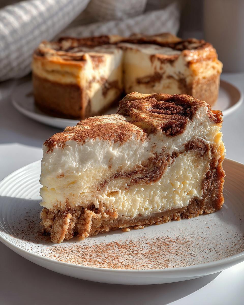 Cinnamon Roll Cheesecake - detail 3