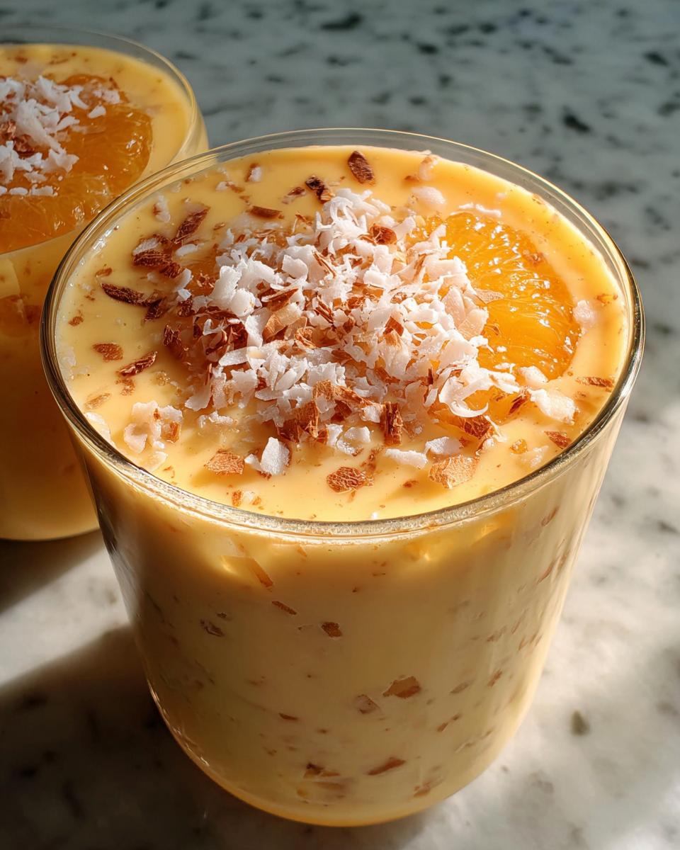Coconut Orange Glow – Easy Creamy Citrus Dessert - detail 1