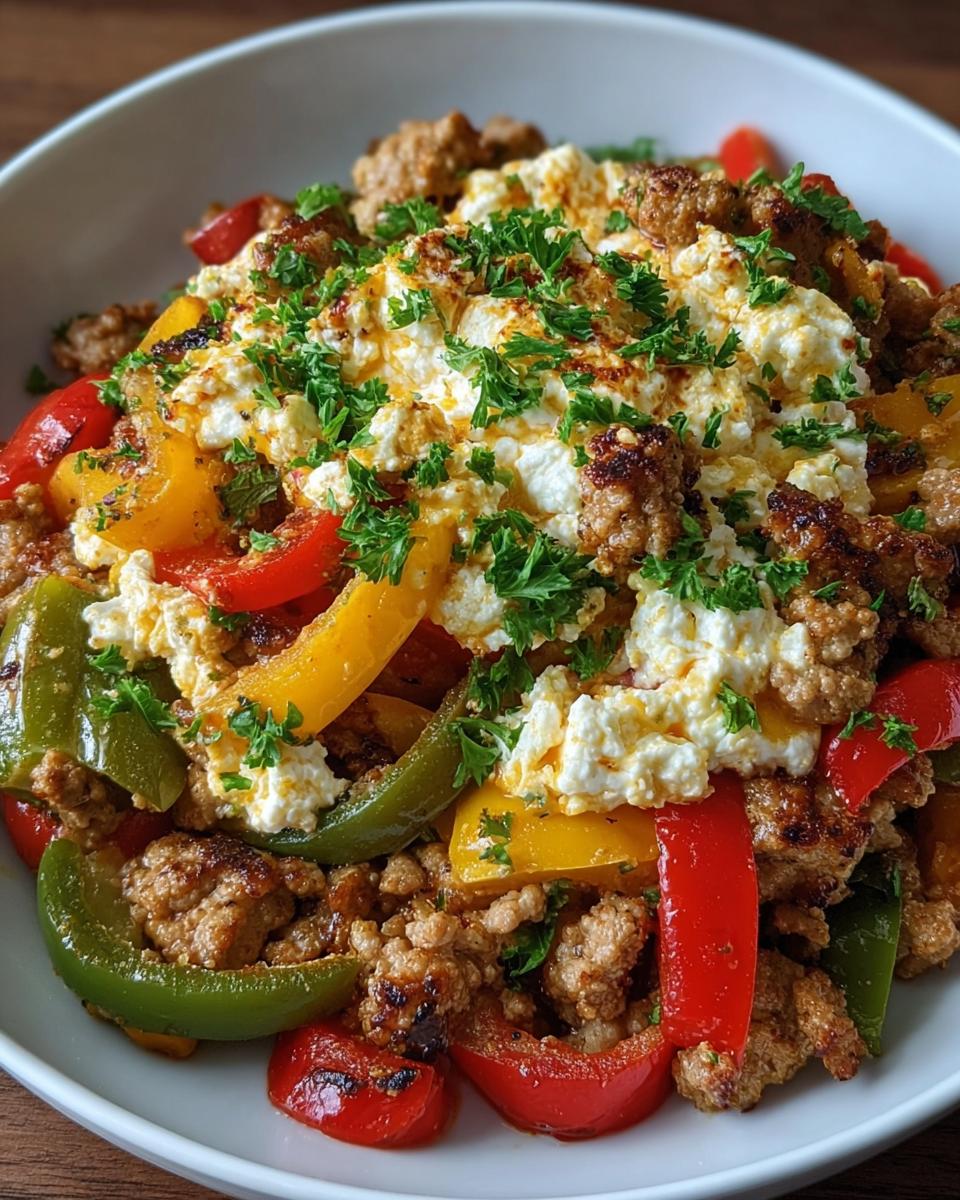 Cottage Cheese Turkey Pepper Skillet - detail 1