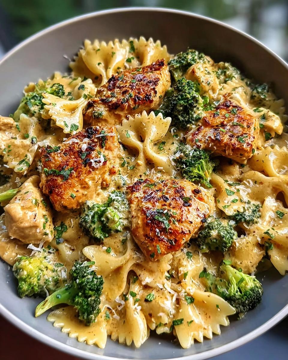 Cowboy Butter Lemon Bowtie Chicken with Broccoli - detail 1